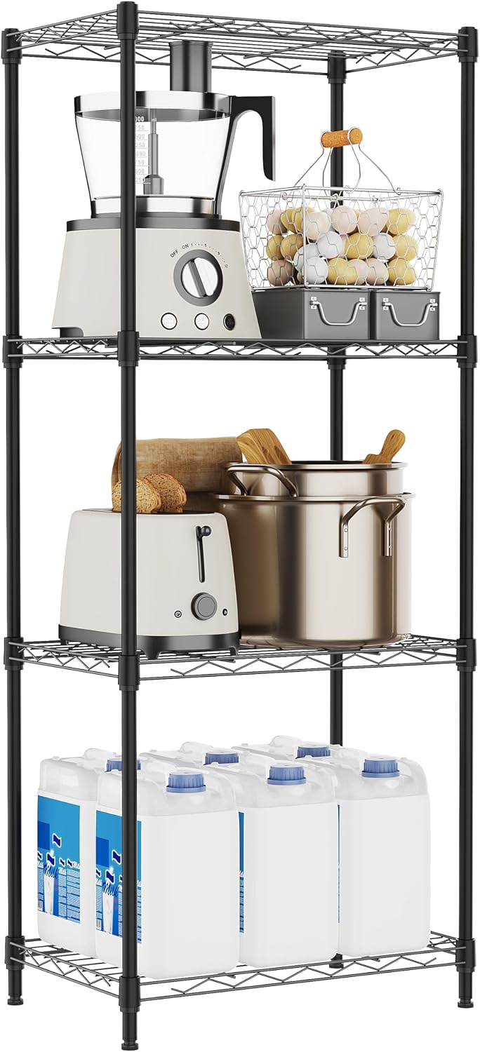 M MZG 1750 lbs Steel Storage Shelving 5-Tier Utility Shelving Unit Steel Organizer Wire Rack for Home, Kitchen, Office, Garage