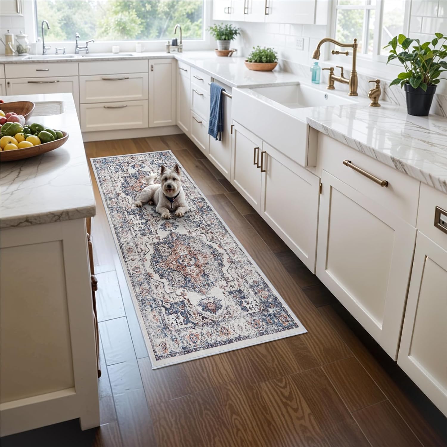 HY HAO YUN LAI Washable Large 9x12 Area Rug: Living Room Oriental Non Slip Soft Rugs Indoor Low Pile Stain Resistant Carpet for Bedroom Dining Room