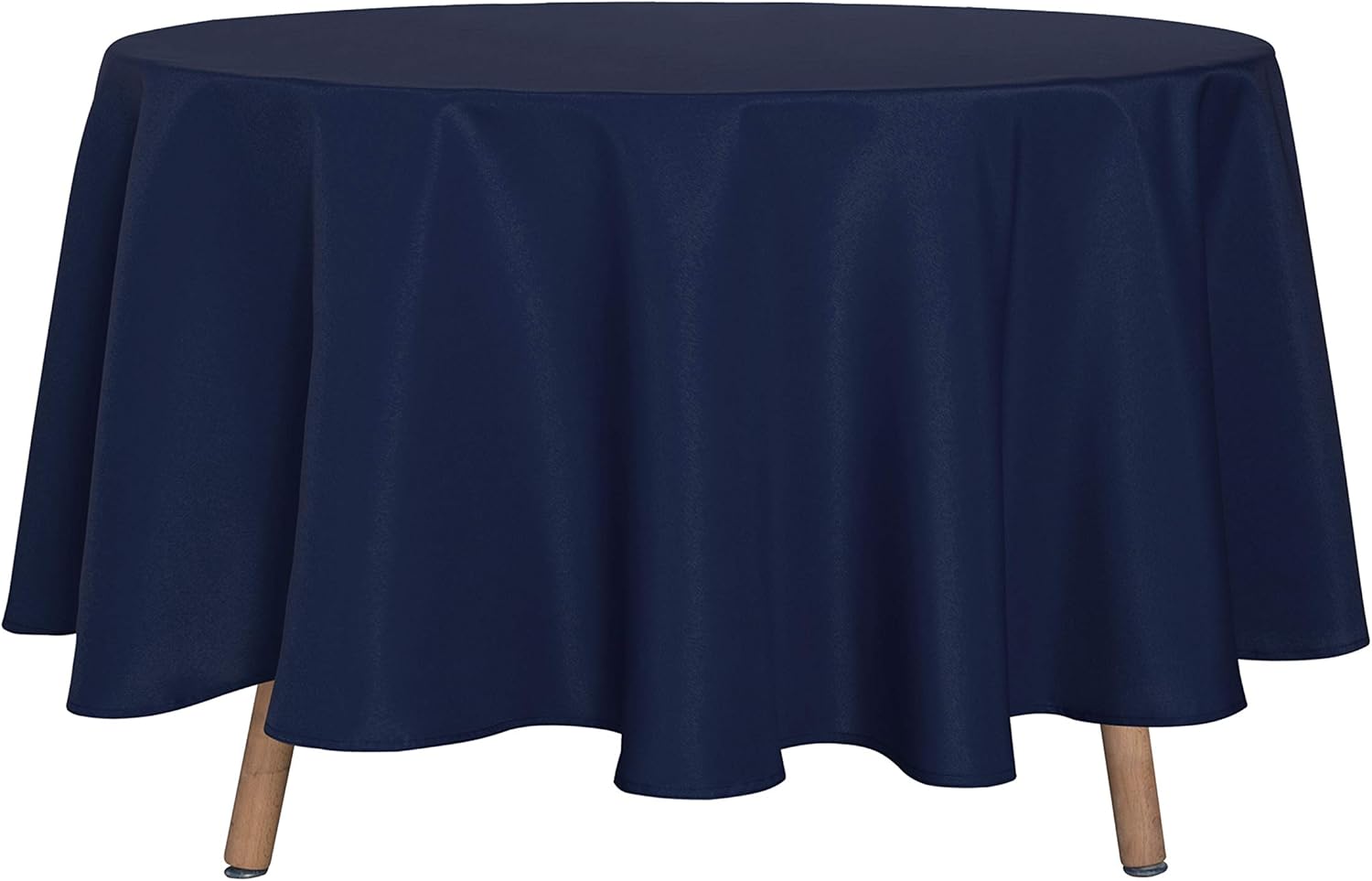 sancua 6 Pack Round Tablecloth 120 Inch White, Stain and Wrinkle Resistant Table Cloth - Washable Polyester Table Cover for Dining Tables