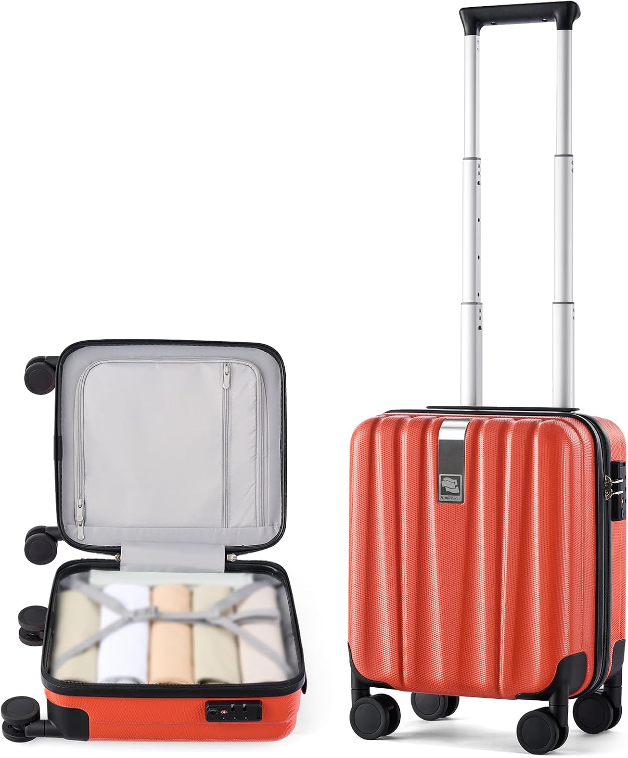 Hanke Luggage Sets 2 piece Carry On Luggage with Wheels PC Hard Shell Suitcases Lightweight Checked Travel Luggage Large Travel Suitcase Woman Men