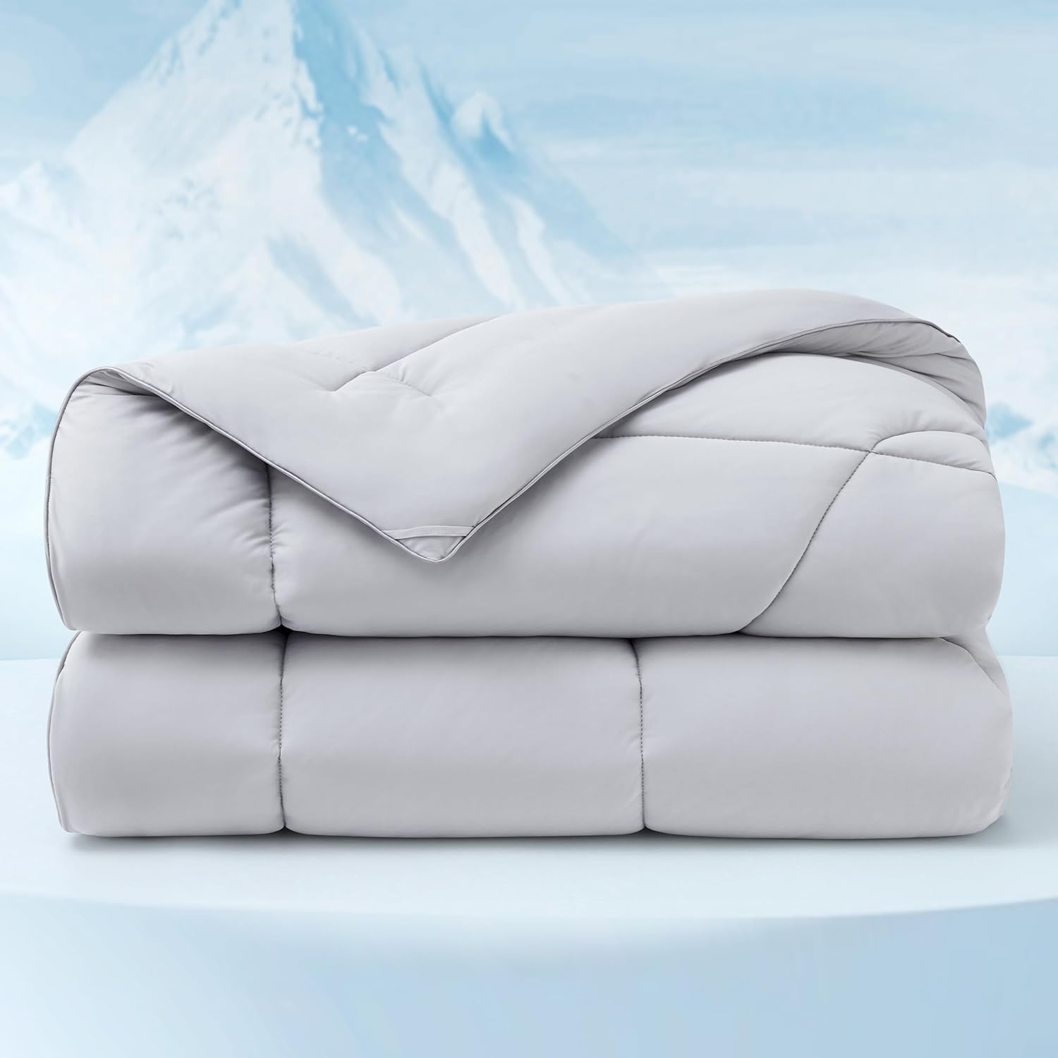 Bedsure Cooling Comforter King Size - Cooling Blankets for Hot Sleepers, Lightweight Comforter for Summer with Dual-Sided Cool Tech