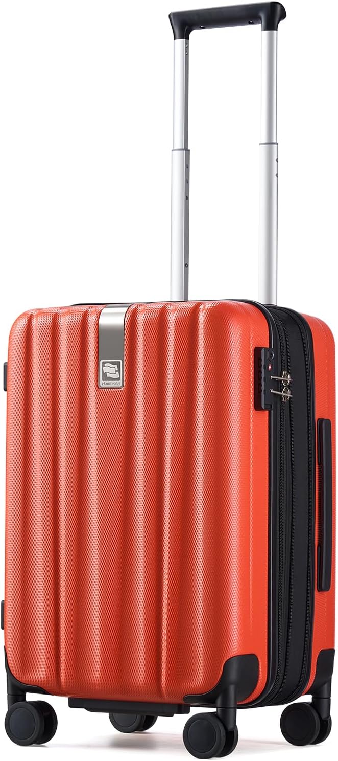 Hanke Luggage Sets 2 piece Carry On Luggage with Wheels PC Hard Shell Suitcases Lightweight Checked Travel Luggage Large Travel Suitcase Woman Men
