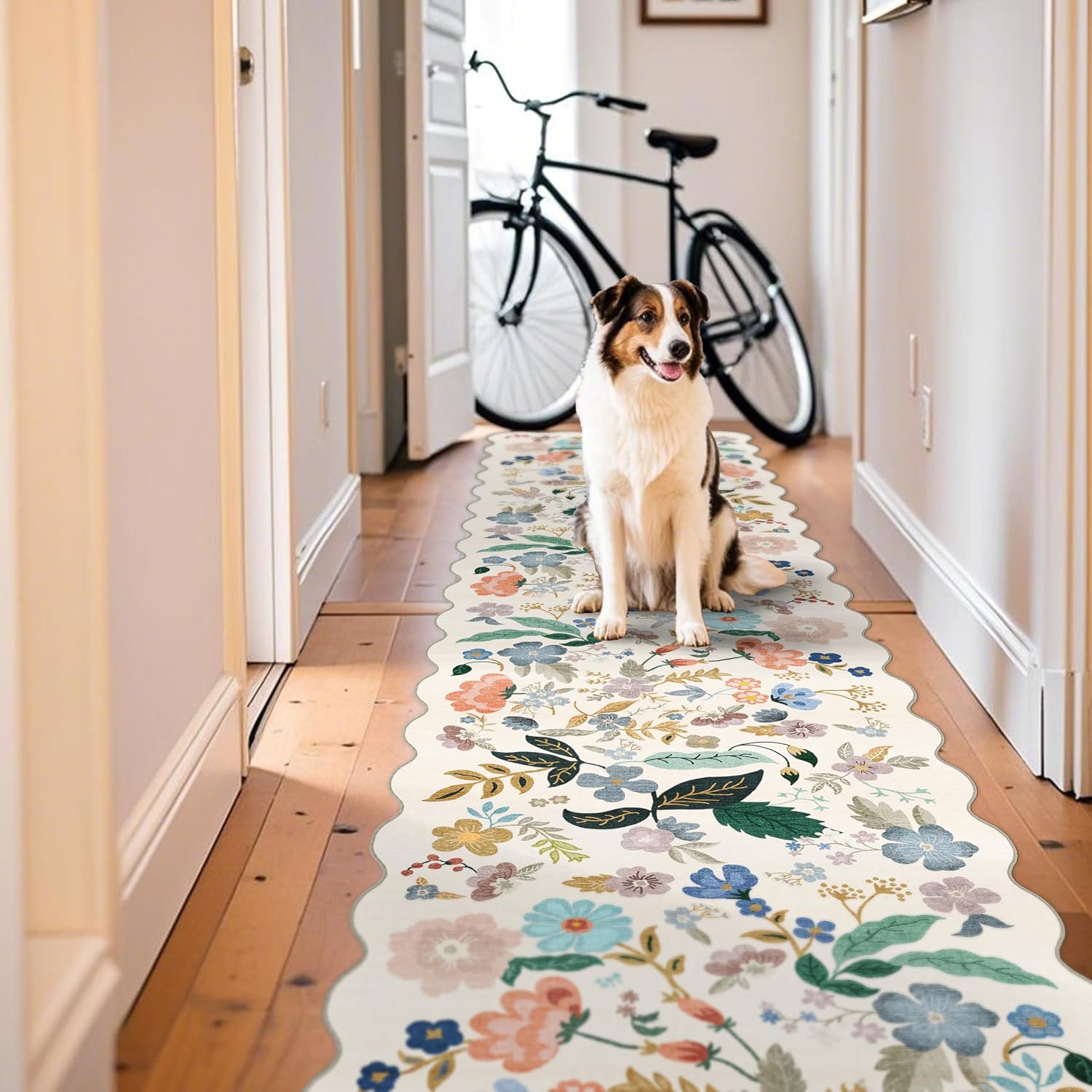 HY HAO YUN LAI Washable Large 9x12 Area Rug: Living Room Oriental Non Slip Soft Rugs Indoor Low Pile Stain Resistant Carpet for Bedroom Dining Room