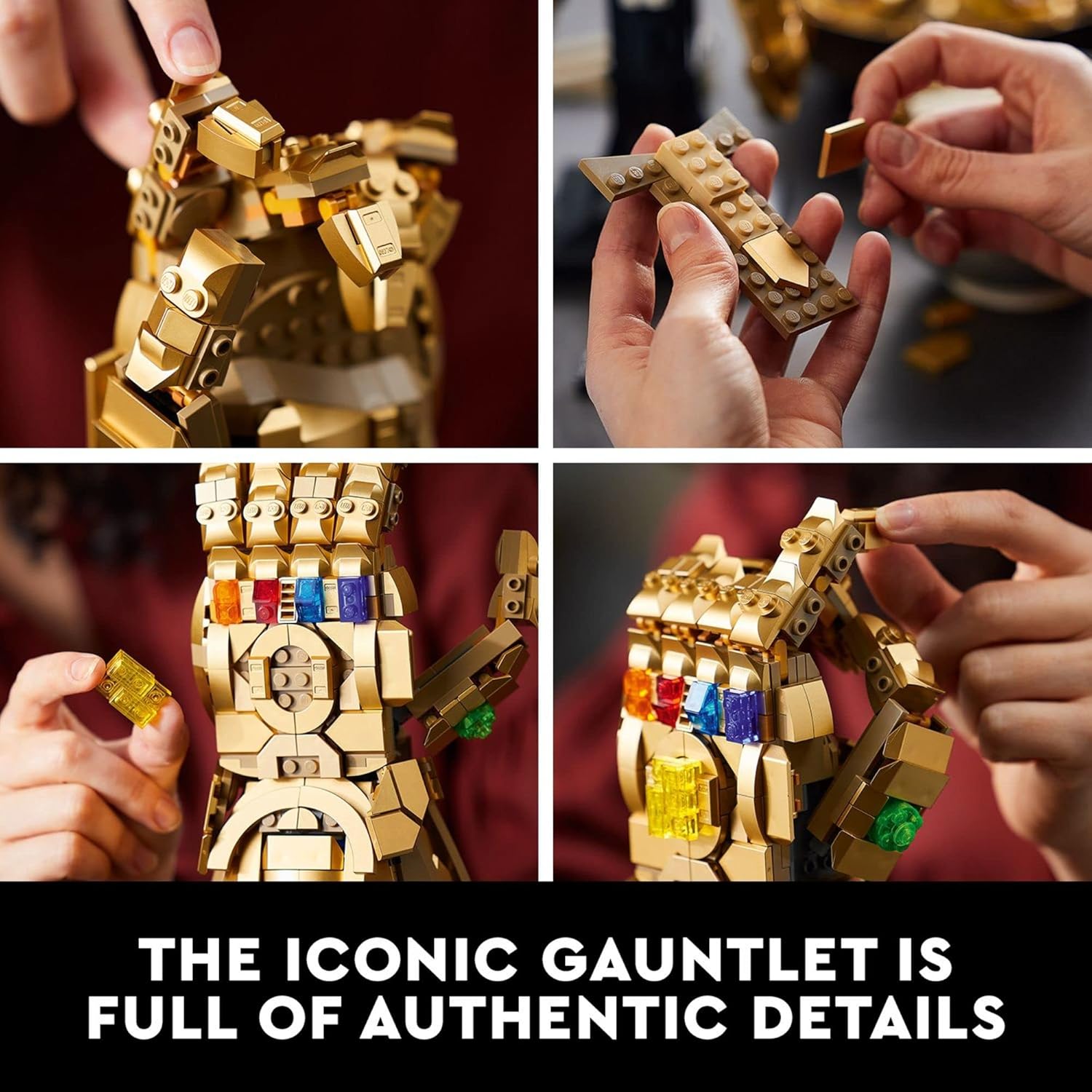 LEGO Marvel Infinity Gauntlet Set 76191 Collectible Thanos Glove with Infinity Stones, Building Set, Avengers Gift Idea for Adults and Teens