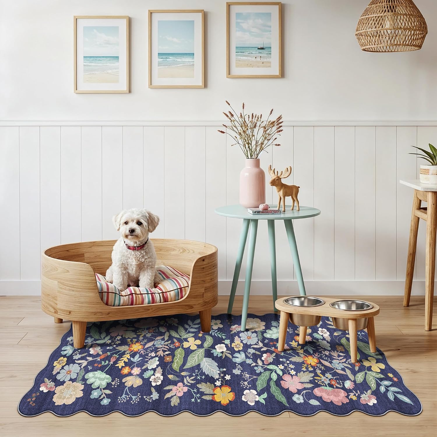 HY HAO YUN LAI Washable Large 9x12 Area Rug: Living Room Oriental Non Slip Soft Rugs Indoor Low Pile Stain Resistant Carpet for Bedroom Dining Room