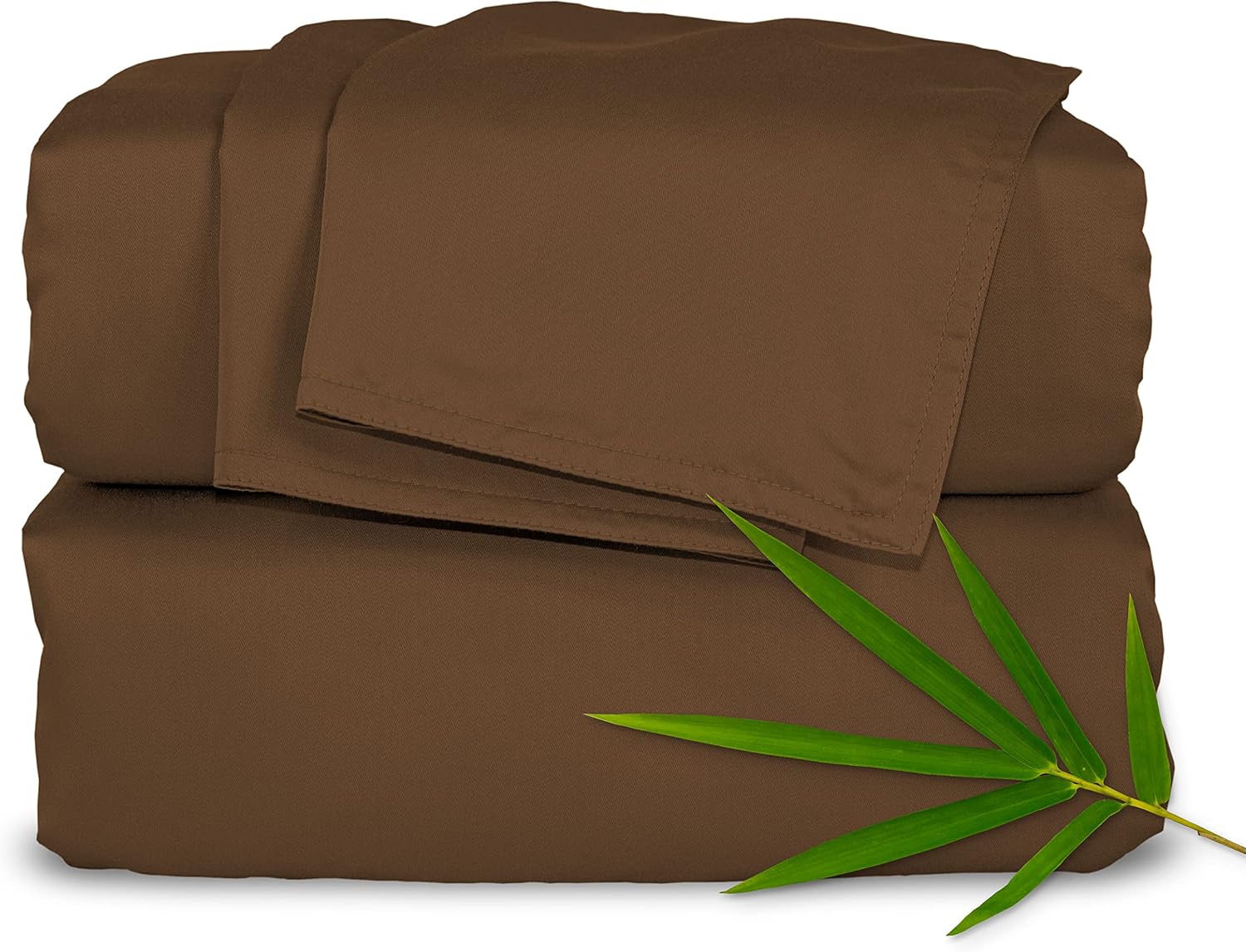 Pure Bamboo King Sheets, Genuine 100% Organic Viscose Derived from Bamboo Bed Sheet Set, Luxuriously Soft and Cooling, Double Stitching