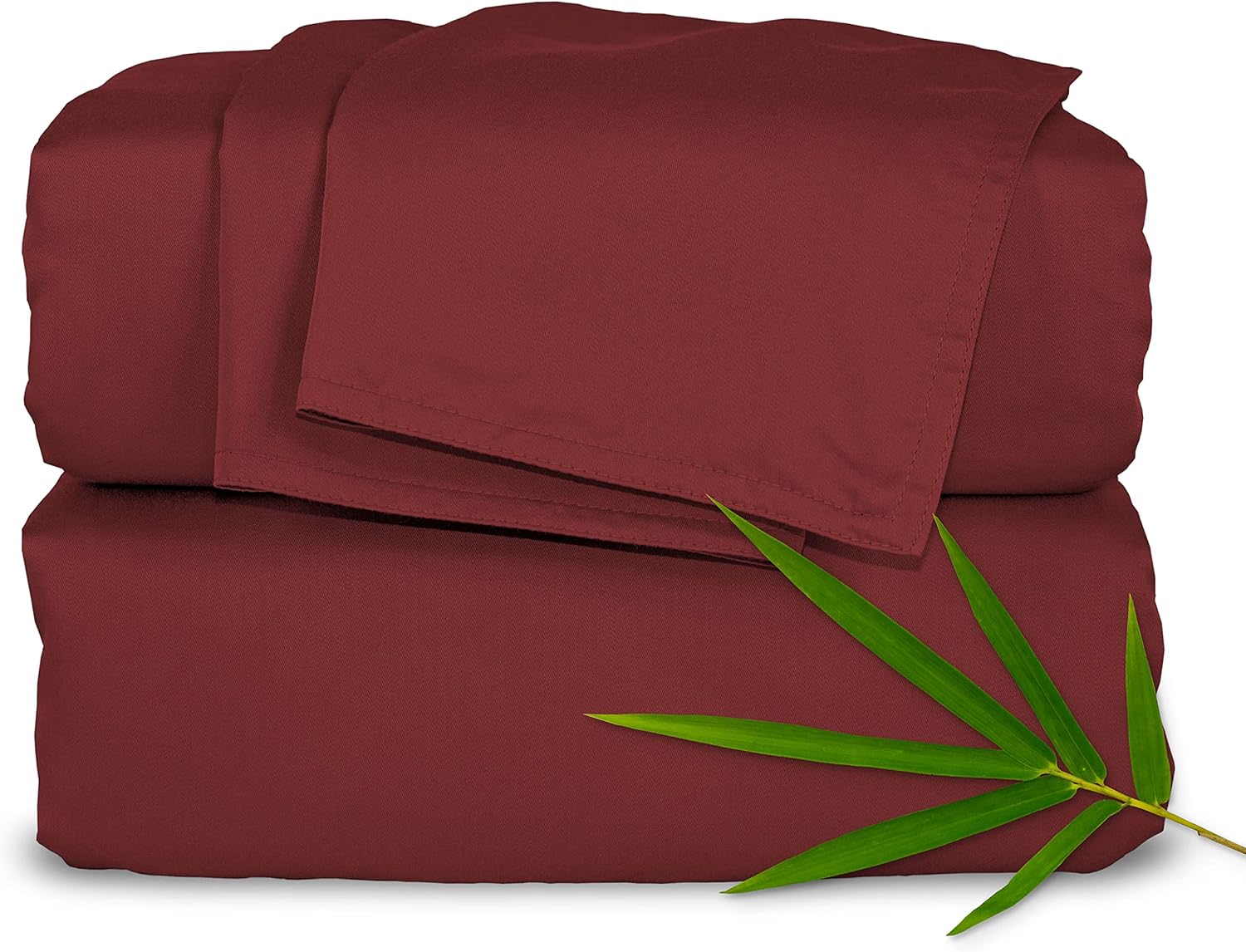 Pure Bamboo King Sheets, Genuine 100% Organic Viscose Derived from Bamboo Bed Sheet Set, Luxuriously Soft and Cooling, Double Stitching