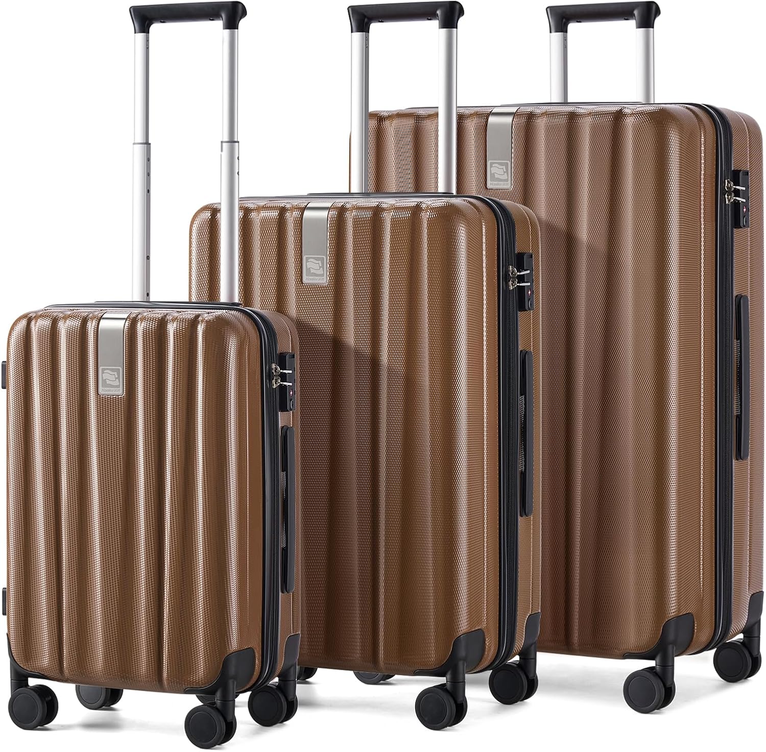 Hanke Luggage Sets 2 piece Carry On Luggage with Wheels PC Hard Shell Suitcases Lightweight Checked Travel Luggage Large Travel Suitcase Woman Men
