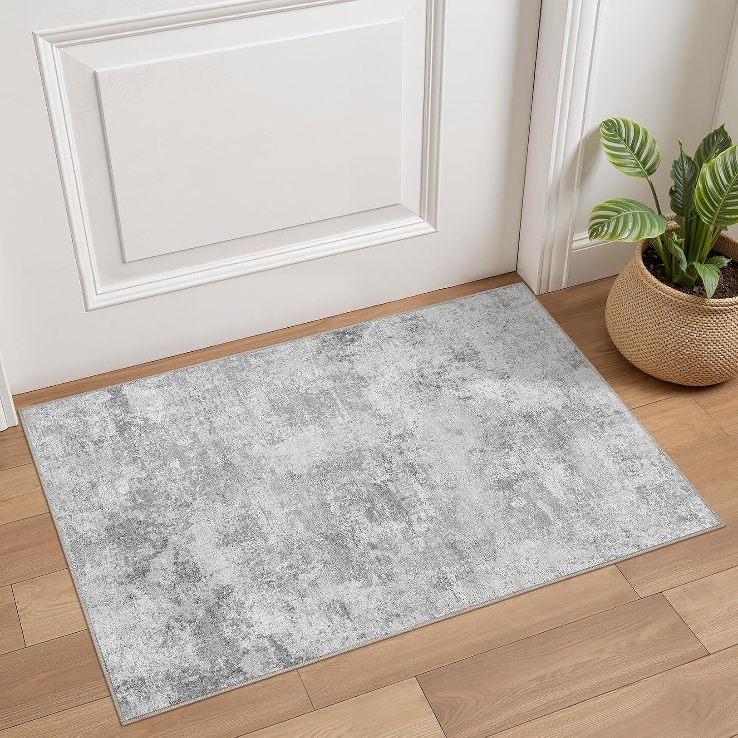 Tortania Area Rug Living Room Rugs - 10x12 Washable Large Soft Neutral Boho Moroccan Bohemian Farmhouse Rug Indoor Floor Carpet for Bedroom Under