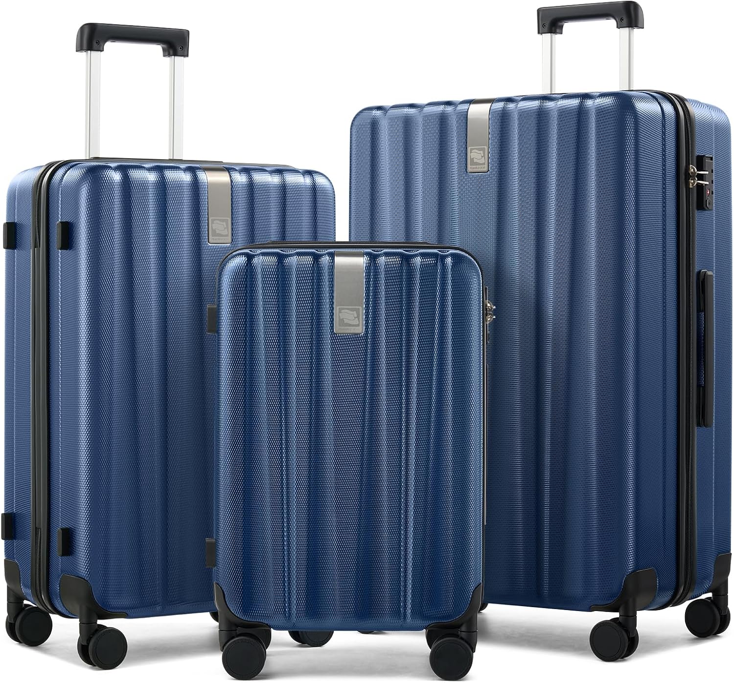 Hanke Luggage Sets 2 piece Carry On Luggage with Wheels PC Hard Shell Suitcases Lightweight Checked Travel Luggage Large Travel Suitcase Woman Men