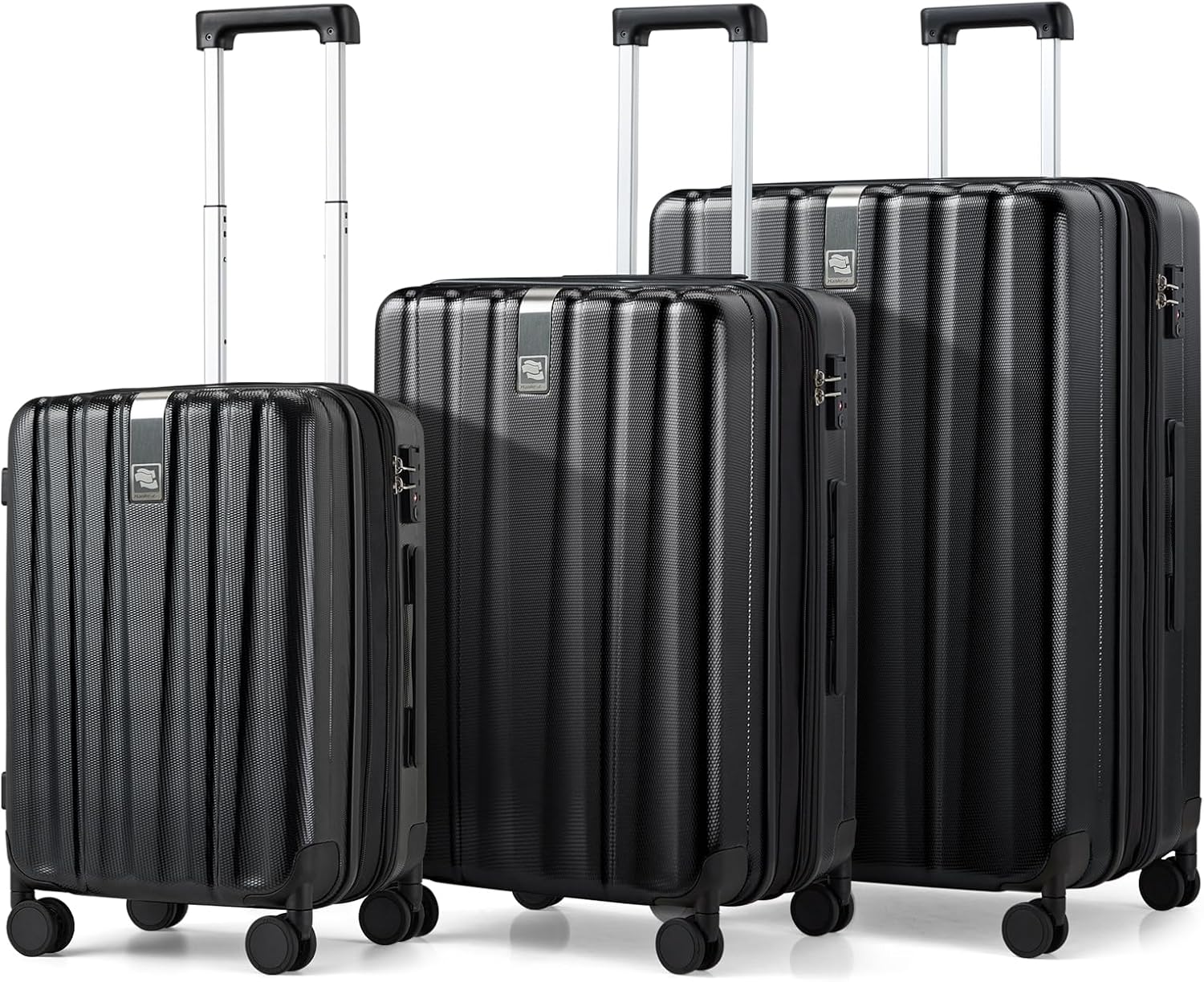 Hanke Luggage Sets 2 piece Carry On Luggage with Wheels PC Hard Shell Suitcases Lightweight Checked Travel Luggage Large Travel Suitcase Woman Men