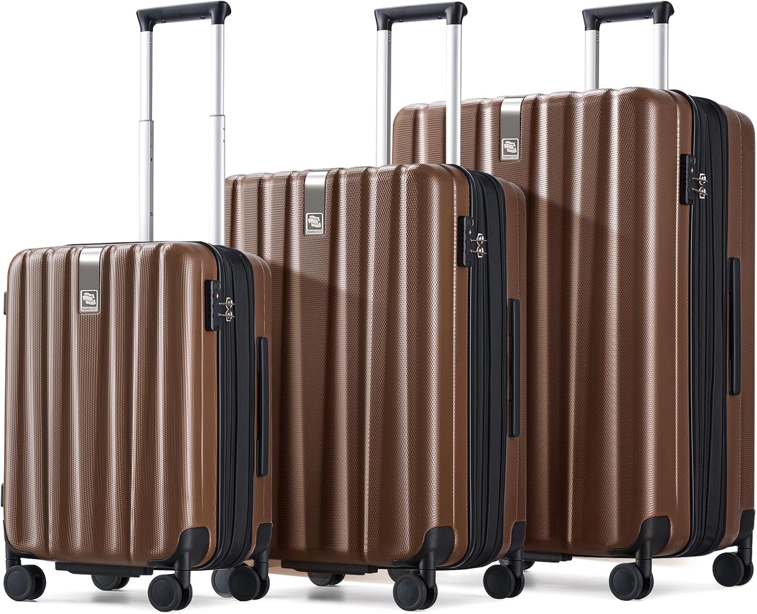 Hanke Luggage Sets 2 piece Carry On Luggage with Wheels PC Hard Shell Suitcases Lightweight Checked Travel Luggage Large Travel Suitcase Woman Men
