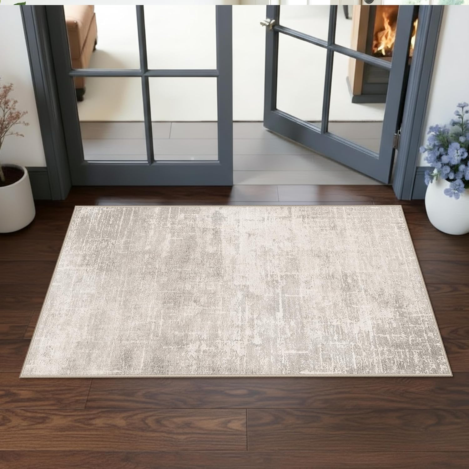 HY HAO YUN LAI Washable Large 9x12 Area Rug: Living Room Oriental Non Slip Soft Rugs Indoor Low Pile Stain Resistant Carpet for Bedroom Dining Room