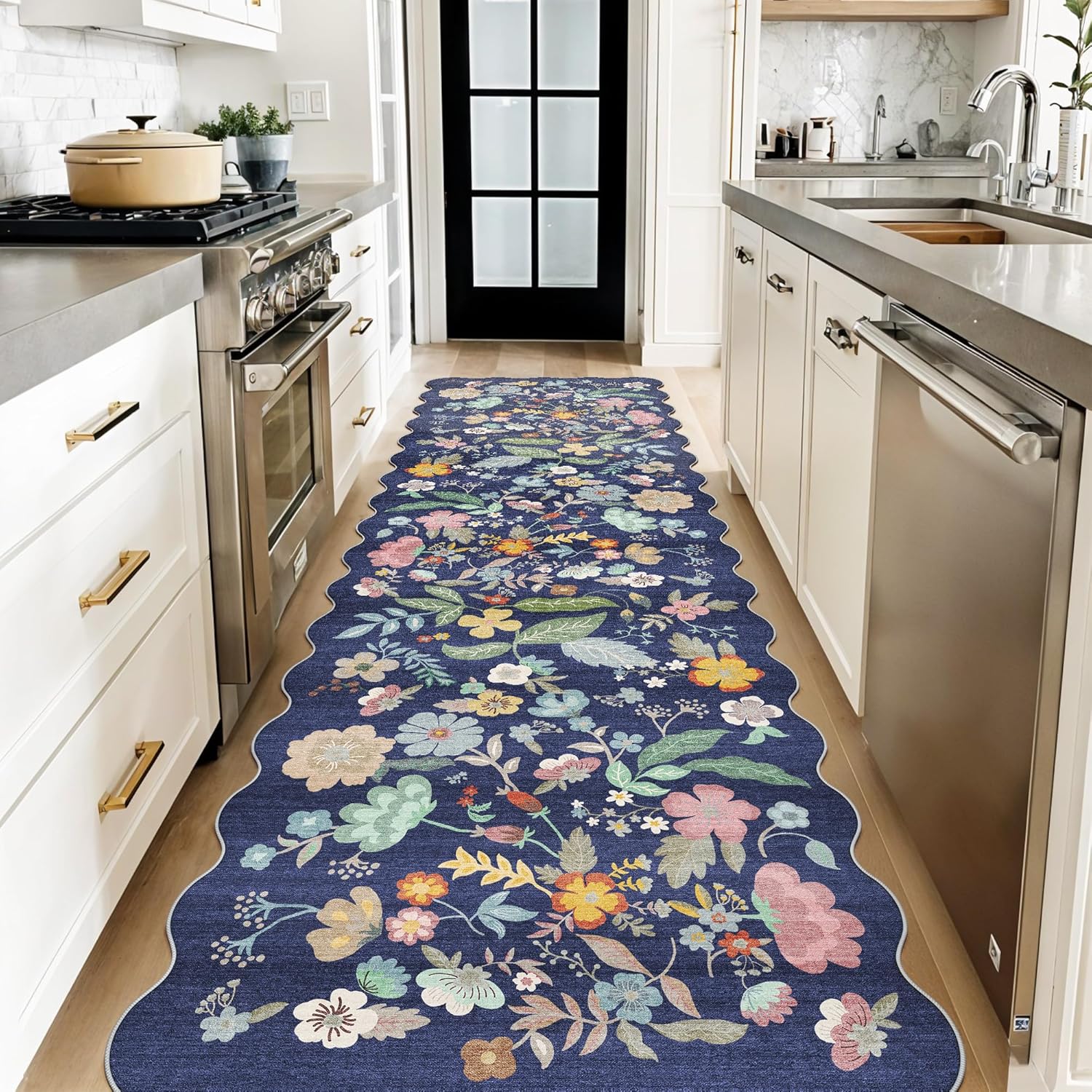 HY HAO YUN LAI Washable Large 9x12 Area Rug: Living Room Oriental Non Slip Soft Rugs Indoor Low Pile Stain Resistant Carpet for Bedroom Dining Room