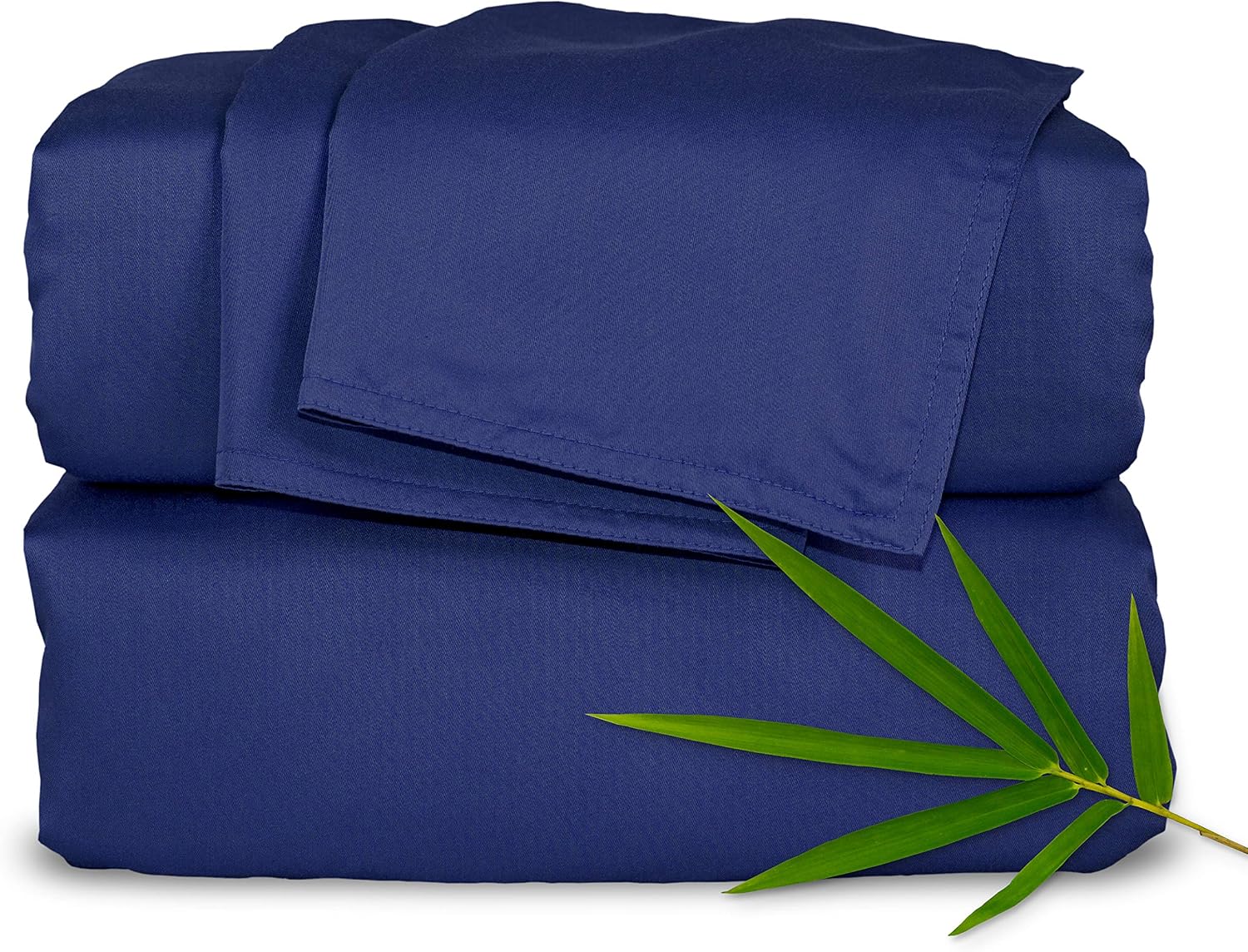 Pure Bamboo King Sheets, Genuine 100% Organic Viscose Derived from Bamboo Bed Sheet Set, Luxuriously Soft and Cooling, Double Stitching