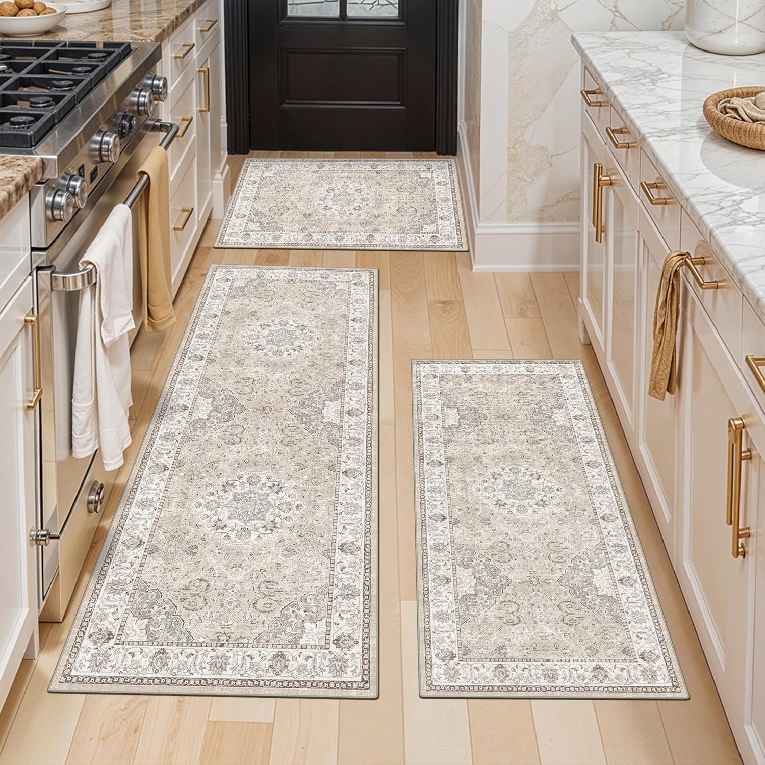 HY HAO YUN LAI Washable Large 9x12 Area Rug: Living Room Oriental Non Slip Soft Rugs Indoor Low Pile Stain Resistant Carpet for Bedroom Dining Room