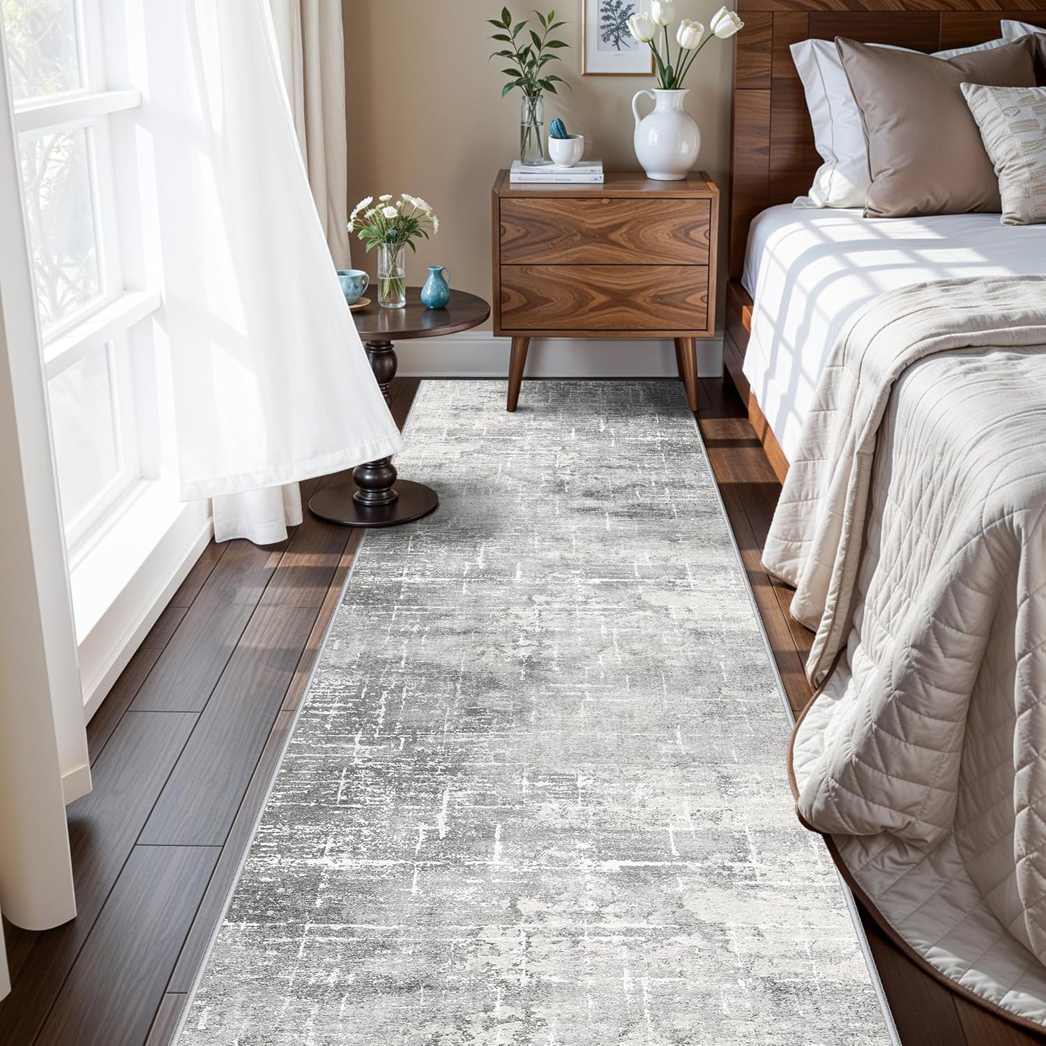 HY HAO YUN LAI Washable Large 9x12 Area Rug: Living Room Oriental Non Slip Soft Rugs Indoor Low Pile Stain Resistant Carpet for Bedroom Dining Room