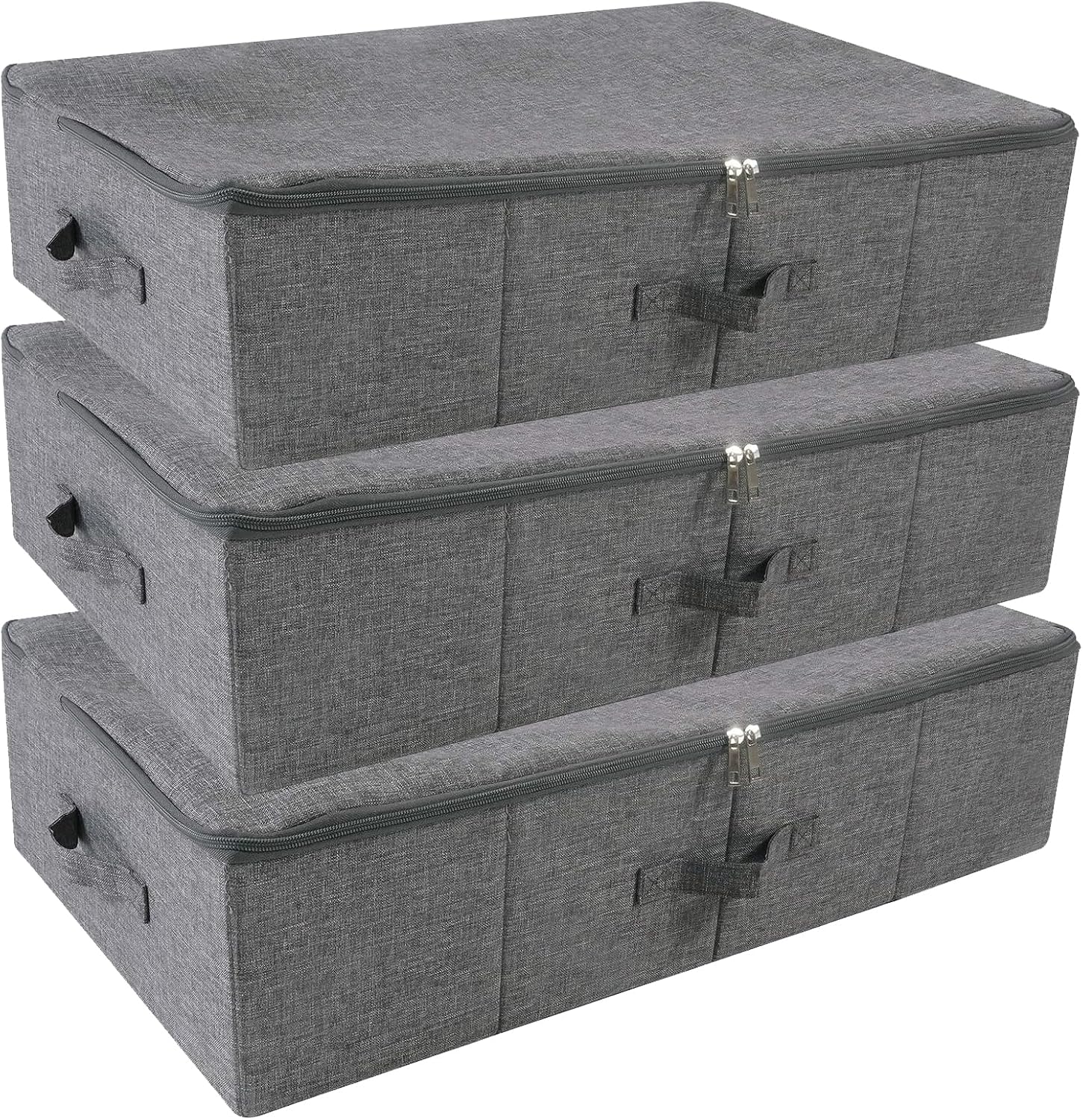 iwill CREATE PRO 3pcs Closet Clothes Blanket, Duvets Lidded Storage Bins Under Bed Organizer, Underbed wedding dress Storage