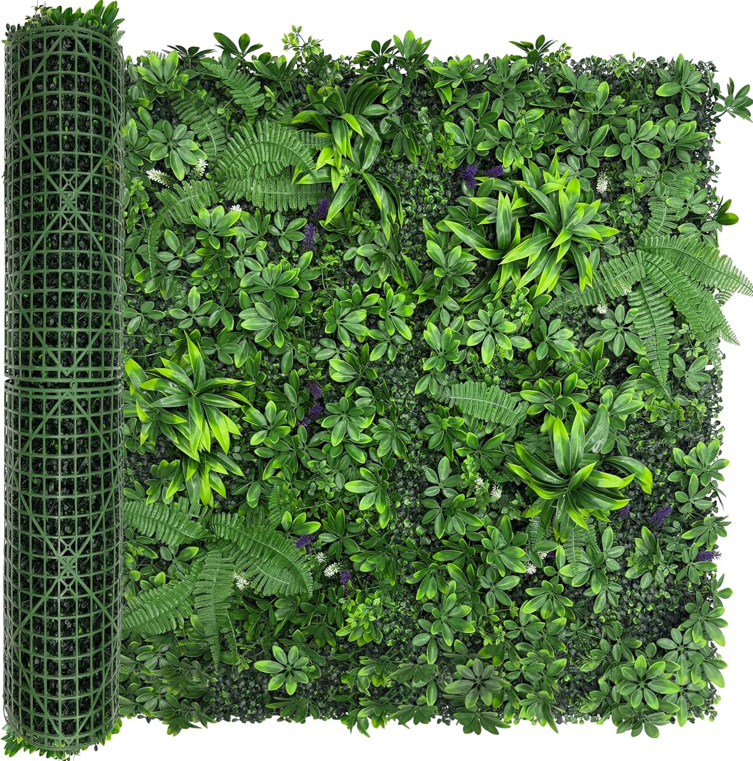 DOPGIB 80"x120" (67 SQFT) Greenery Faux Grass Wall Hedge Backdrop, UV Resistant Green Leaves Faux, Garden Indoor Outdoor Home Decor
