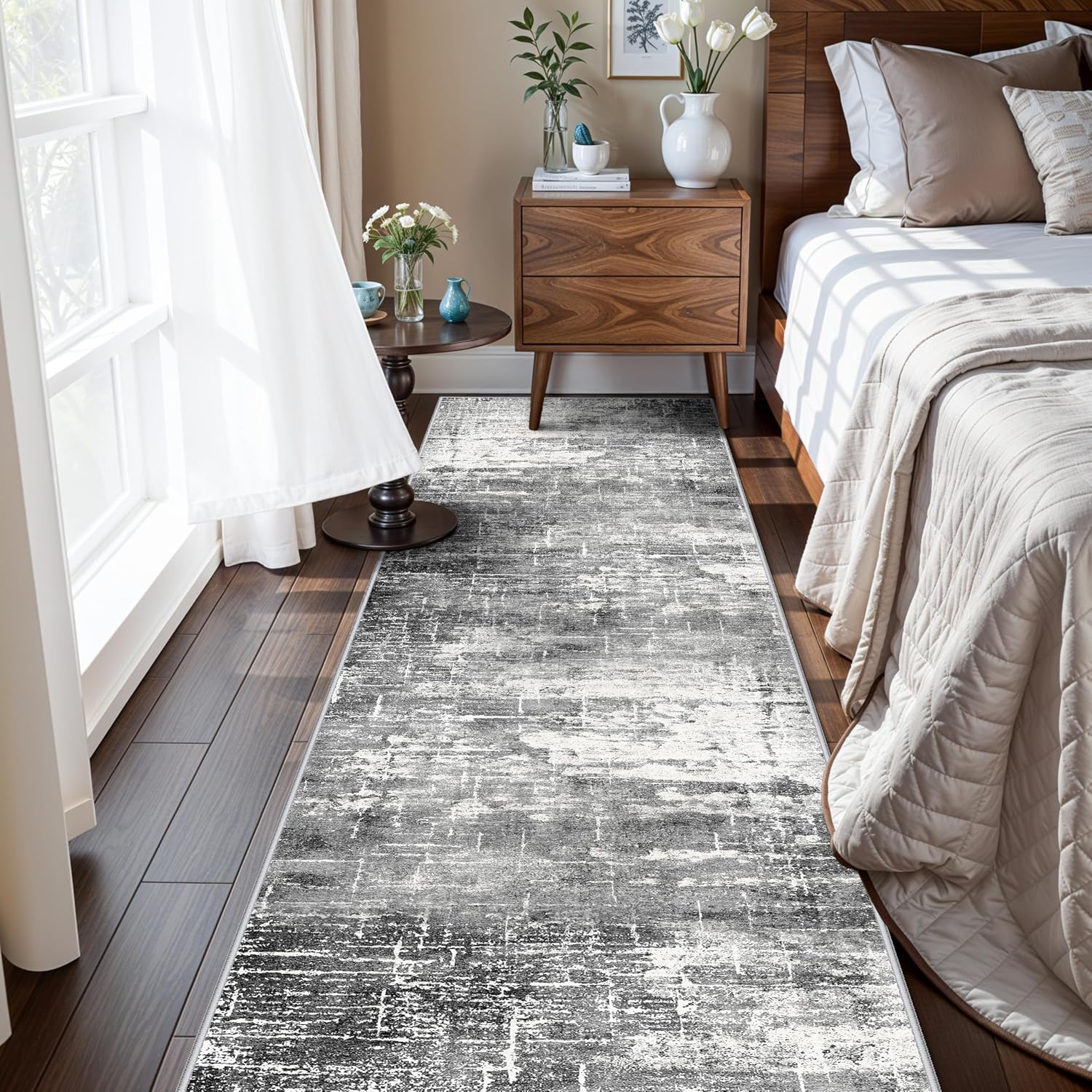 HY HAO YUN LAI Washable Large 9x12 Area Rug: Living Room Oriental Non Slip Soft Rugs Indoor Low Pile Stain Resistant Carpet for Bedroom Dining Room