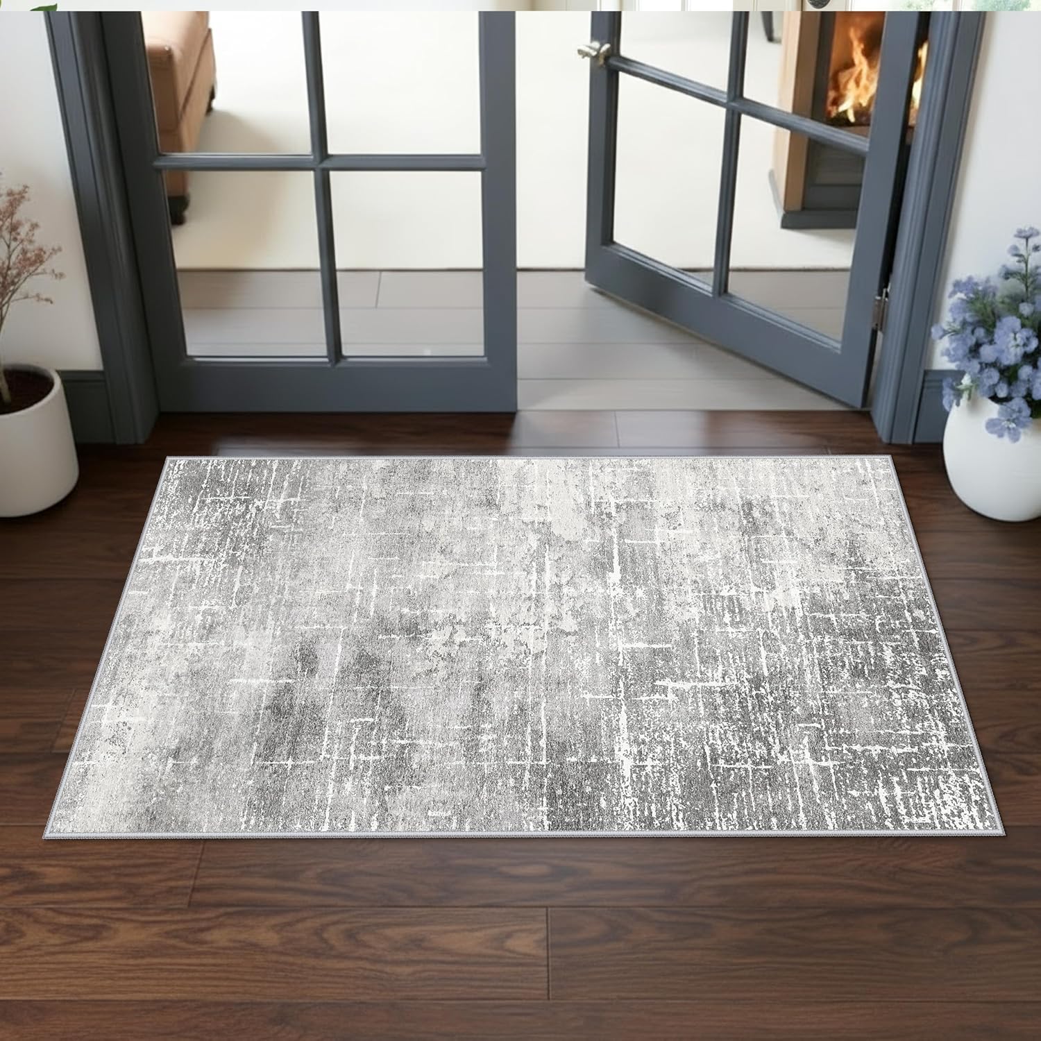 HY HAO YUN LAI Washable Large 9x12 Area Rug: Living Room Oriental Non Slip Soft Rugs Indoor Low Pile Stain Resistant Carpet for Bedroom Dining Room