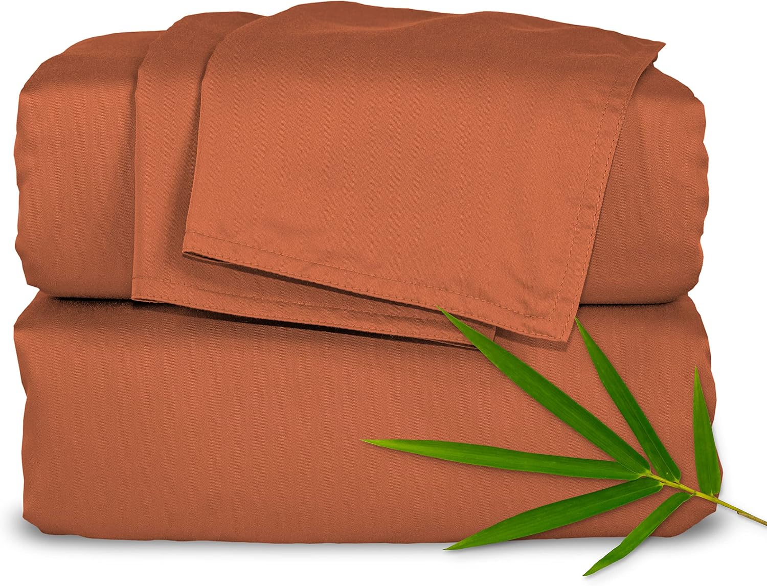 Pure Bamboo King Sheets, Genuine 100% Organic Viscose Derived from Bamboo Bed Sheet Set, Luxuriously Soft and Cooling, Double Stitching