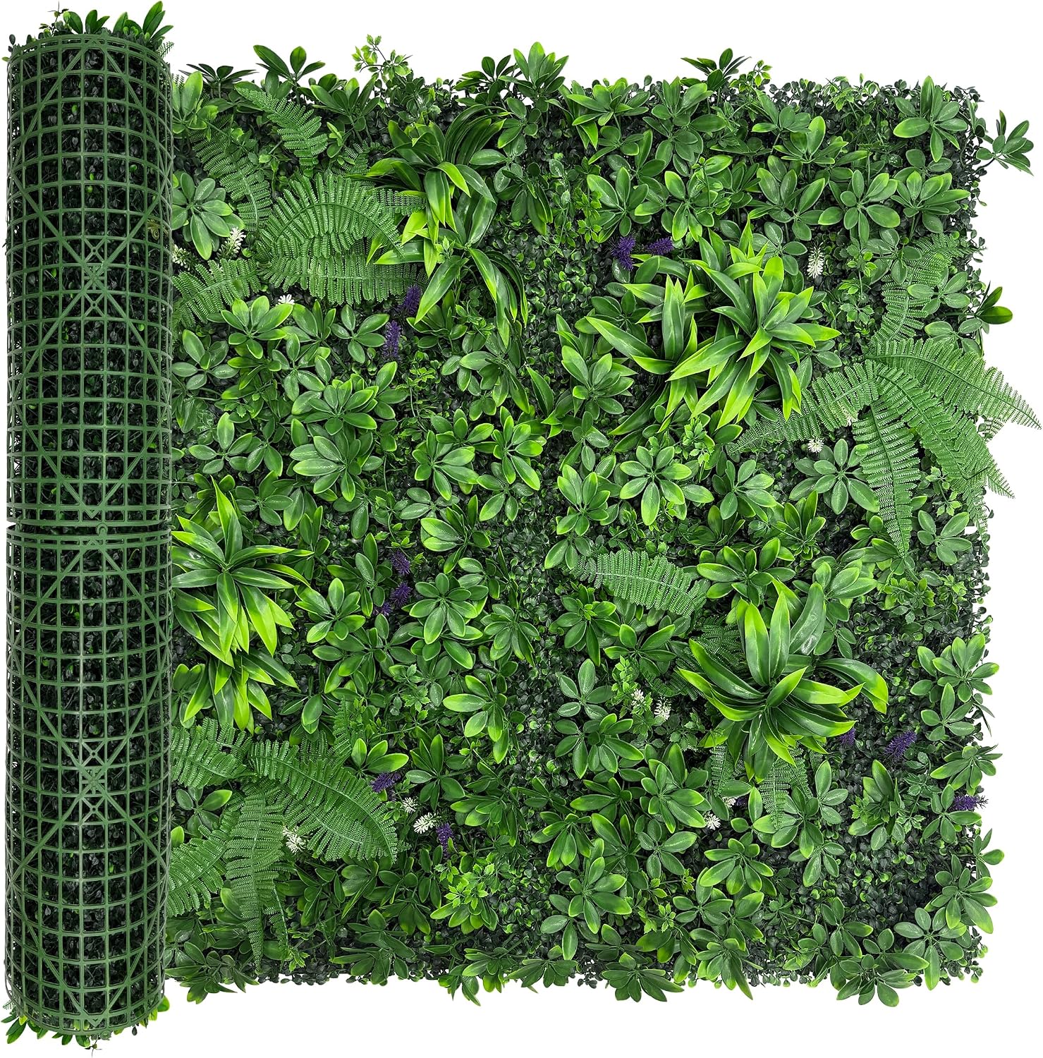 DOPGIB 80"x120" (67 SQFT) Greenery Faux Grass Wall Hedge Backdrop, UV Resistant Green Leaves Faux, Garden Indoor Outdoor Home Decor