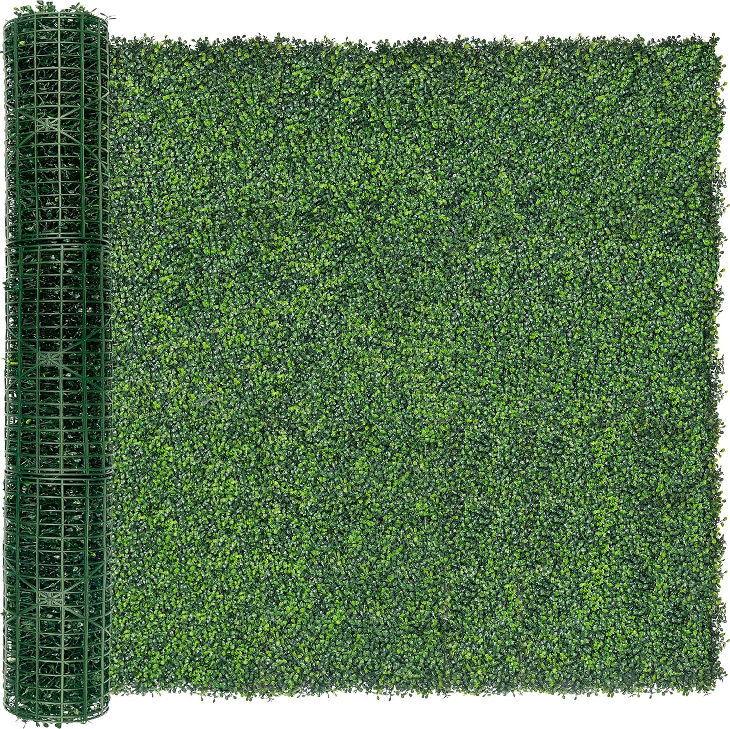 DOPGIB 80"x120" (67 SQFT) Greenery Faux Grass Wall Hedge Backdrop, UV Resistant Green Leaves Faux, Garden Indoor Outdoor Home Decor