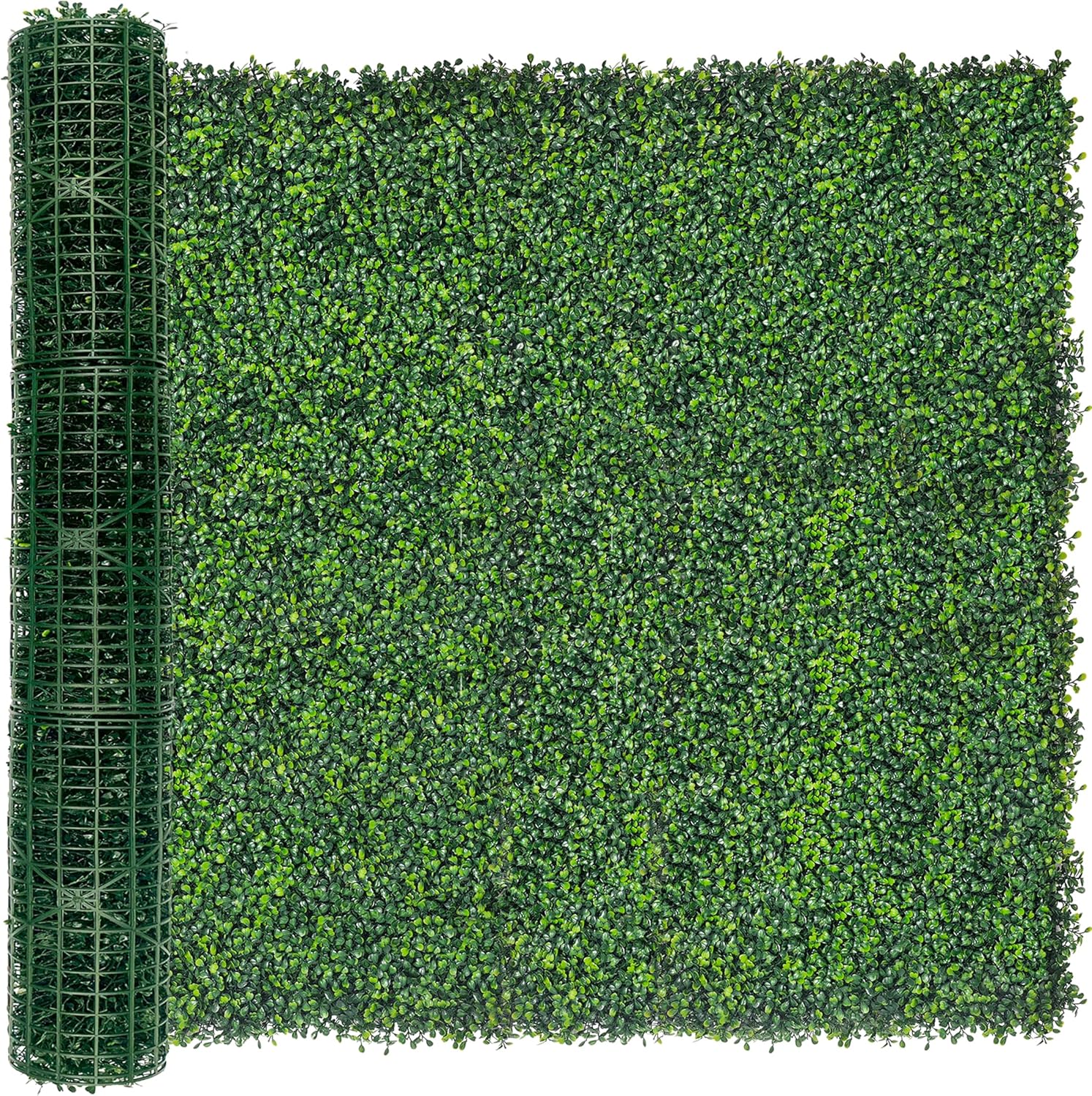 DOPGIB 80"x120" (67 SQFT) Greenery Faux Grass Wall Hedge Backdrop, UV Resistant Green Leaves Faux, Garden Indoor Outdoor Home Decor