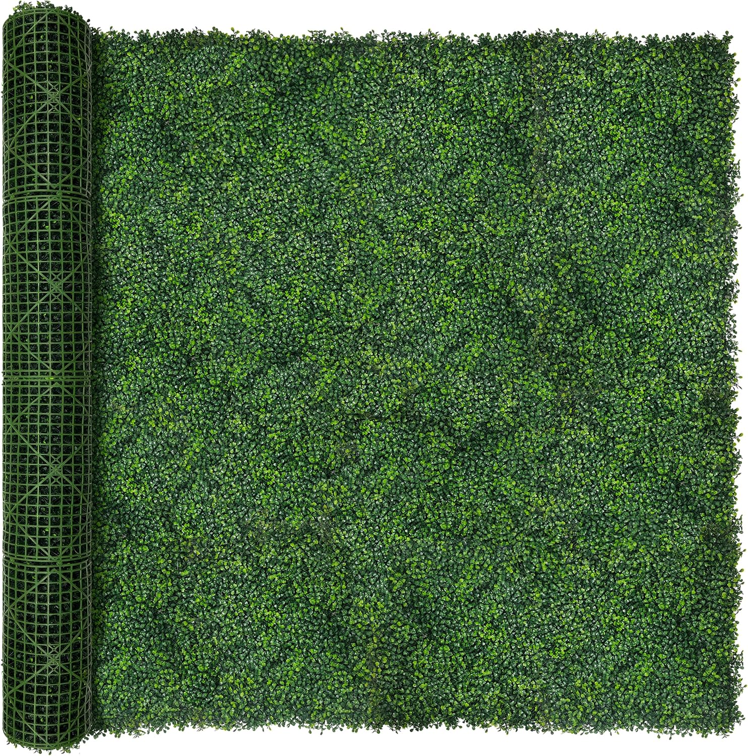 DOPGIB 80"x120" (67 SQFT) Greenery Faux Grass Wall Hedge Backdrop, UV Resistant Green Leaves Faux, Garden Indoor Outdoor Home Decor