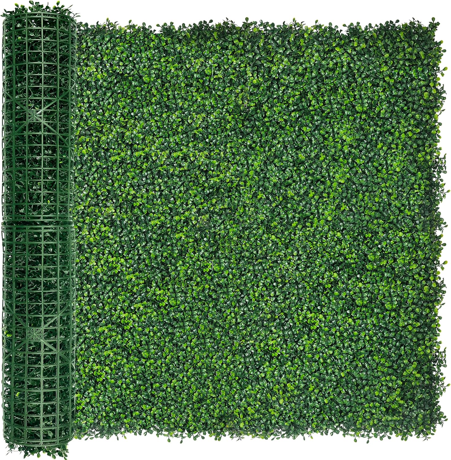 DOPGIB 80"x120" (67 SQFT) Greenery Faux Grass Wall Hedge Backdrop, UV Resistant Green Leaves Faux, Garden Indoor Outdoor Home Decor