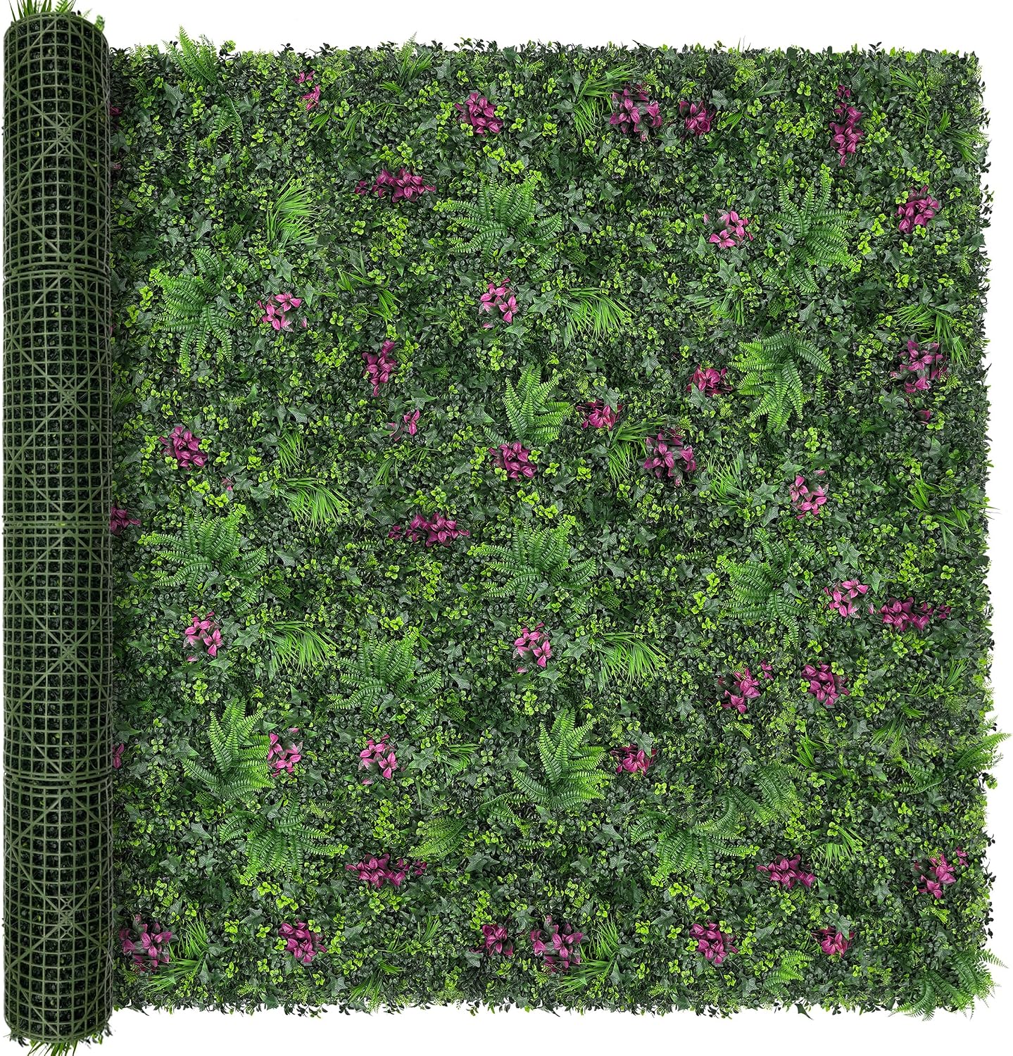 DOPGIB 80"x120" (67 SQFT) Greenery Faux Grass Wall Hedge Backdrop, UV Resistant Green Leaves Faux, Garden Indoor Outdoor Home Decor